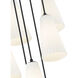 Farrell 7 Light 18 inch Matte Black Chandelier Ceiling Light