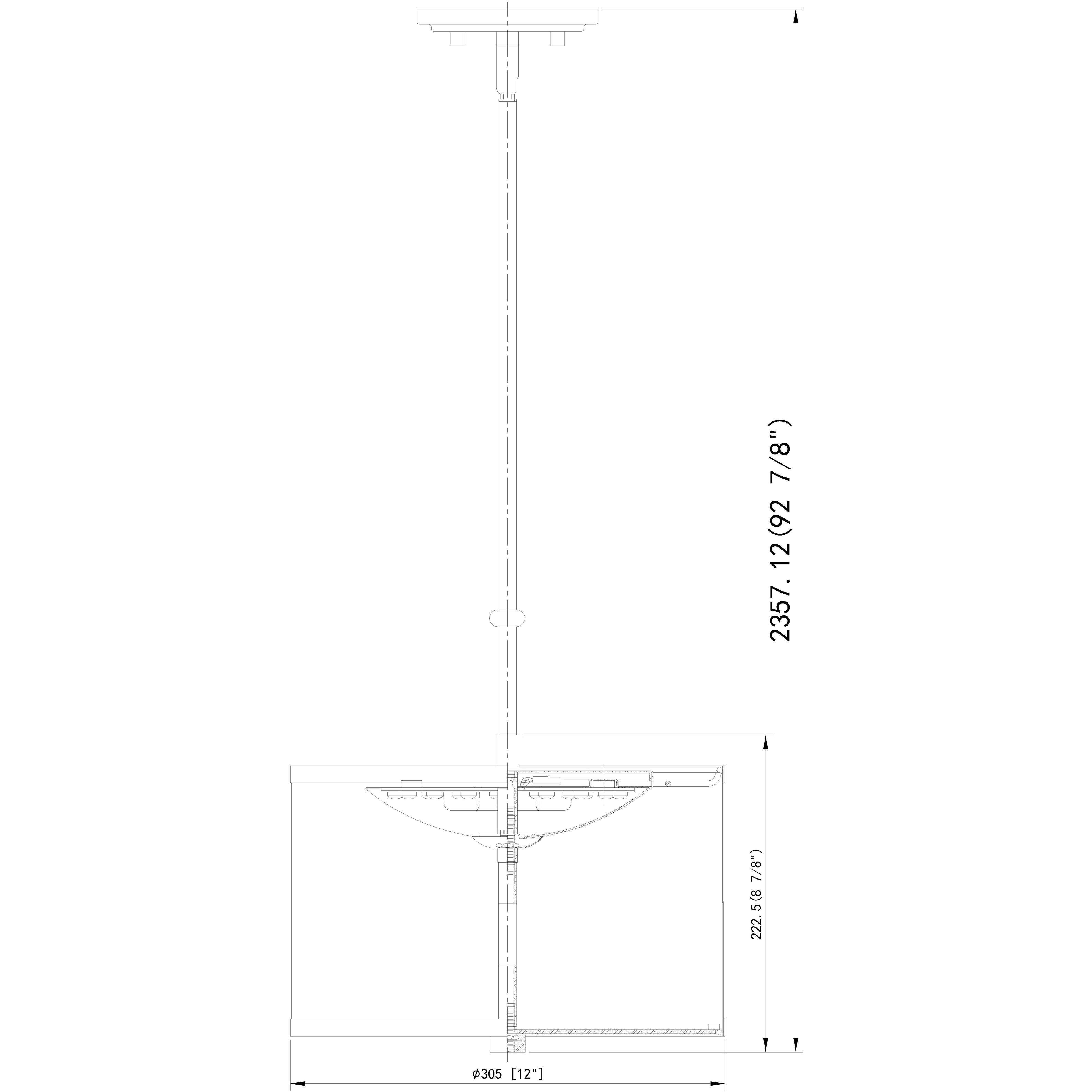 Linden Pendant Ceiling Light in Brushed Nickel