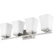 Darcy 4 Light 28 inch Brushed Nickel Vanity Wall Light in Brushed Aluminum