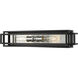 Titania 2 Light 24 inch Black and Brushed Nickel Vanity Wall Light