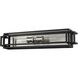Titania 2 Light 24 inch Black and Brushed Nickel Vanity Wall Light