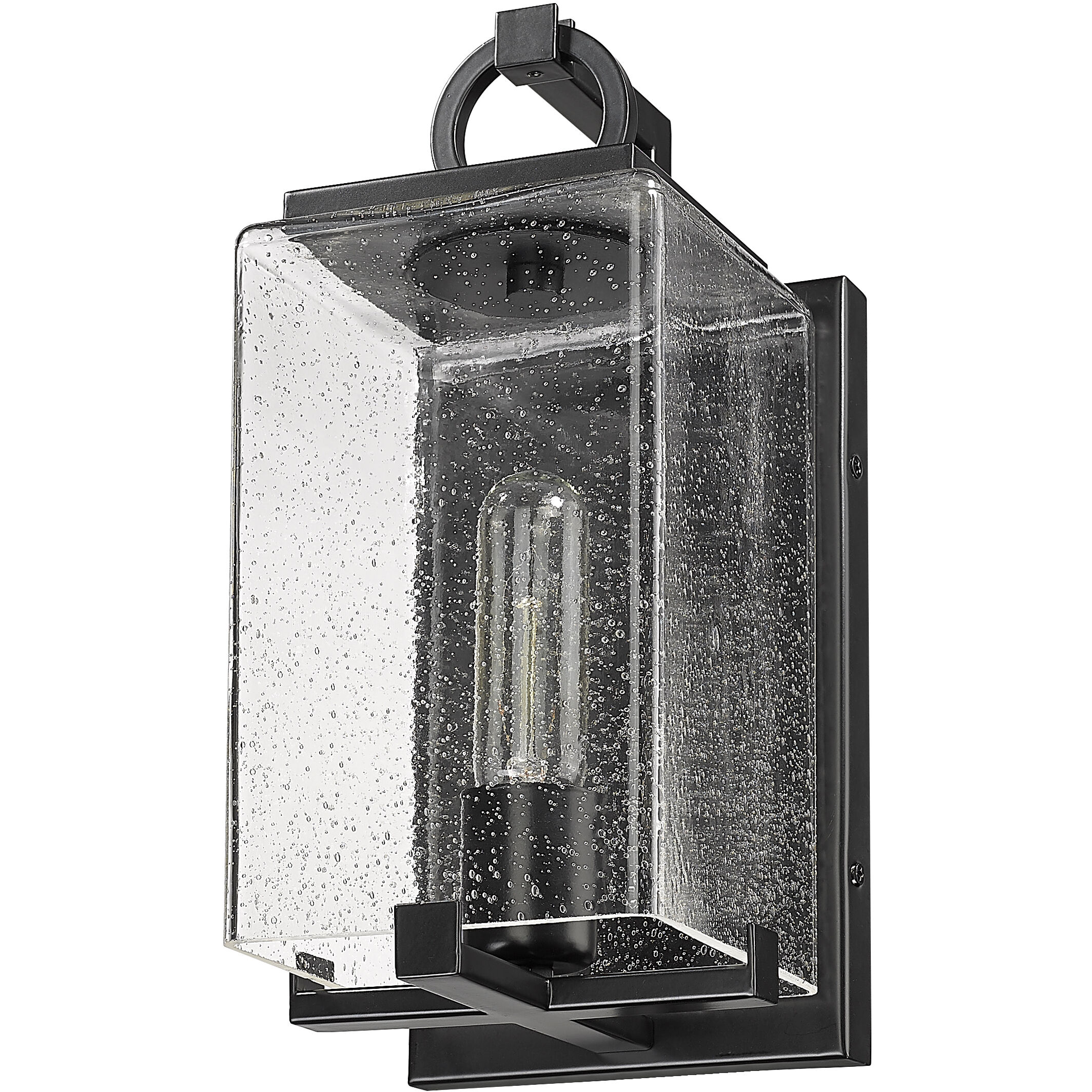 Sana 1 Light 12.75 inch Black Outdoor Wall Light