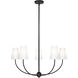 Shannon 5 Light 32 inch Matte Black Chandelier Ceiling Light