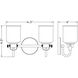 Kinsley 2 Light 14.5 inch Heirloom Gold Vanity Wall Light