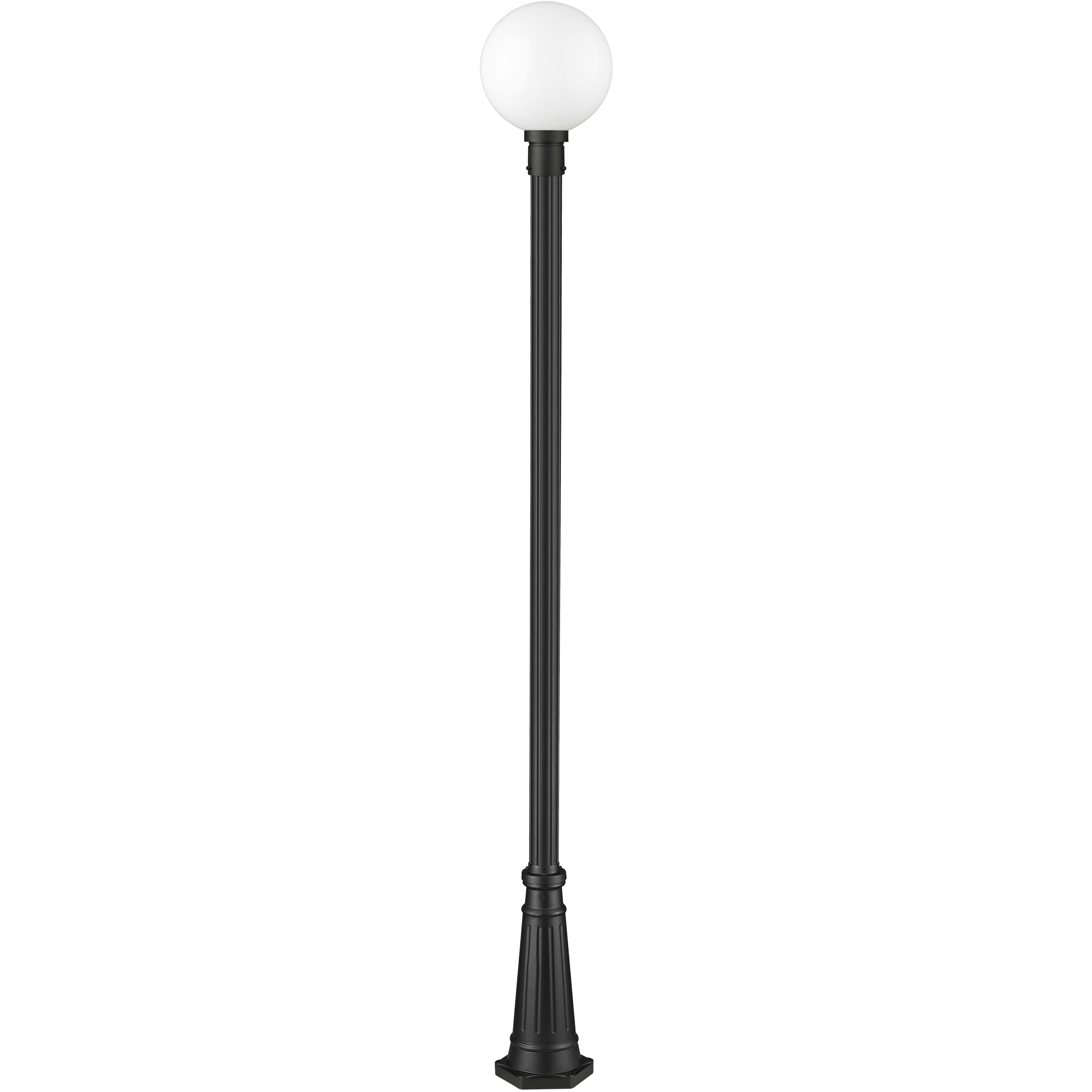 Laurent 1 Light 109.75 inch Black Outdoor Post Mounted Fixture
