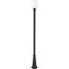 Laurent 1 Light 109.75 inch Black Outdoor Post Mounted Fixture