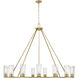 Titus 15 Light 62.5 inch Modern Gold Chandelier Ceiling Light