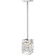 Mersesse 1 Light 7 inch Chrome Pendant Ceiling Light in 3.52, Clear and Chrome