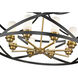 Malcalester 8 Light 30 inch Matte Black and Olde Brass Chandelier Ceiling Light