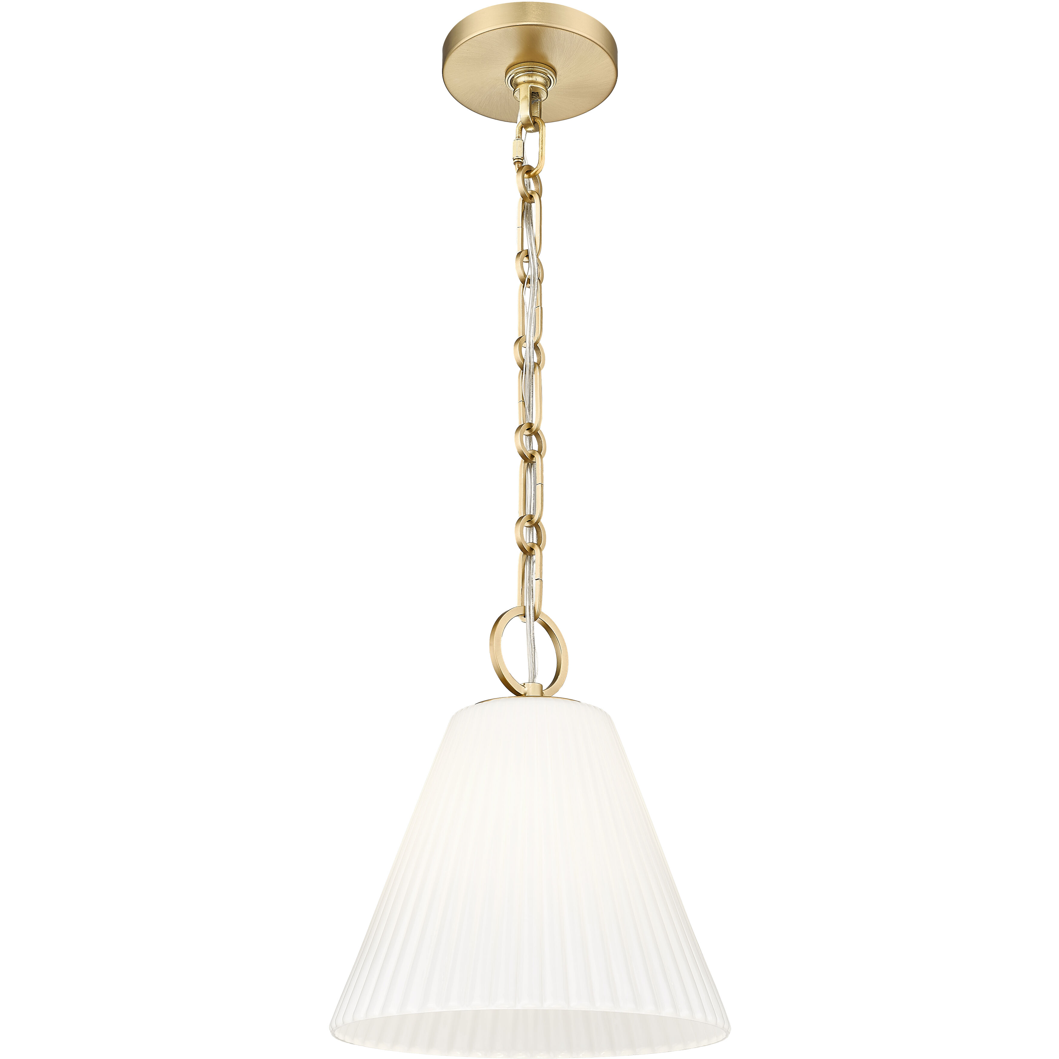 Alaric 1 Light 10 inch Modern Gold Pendant Ceiling Light