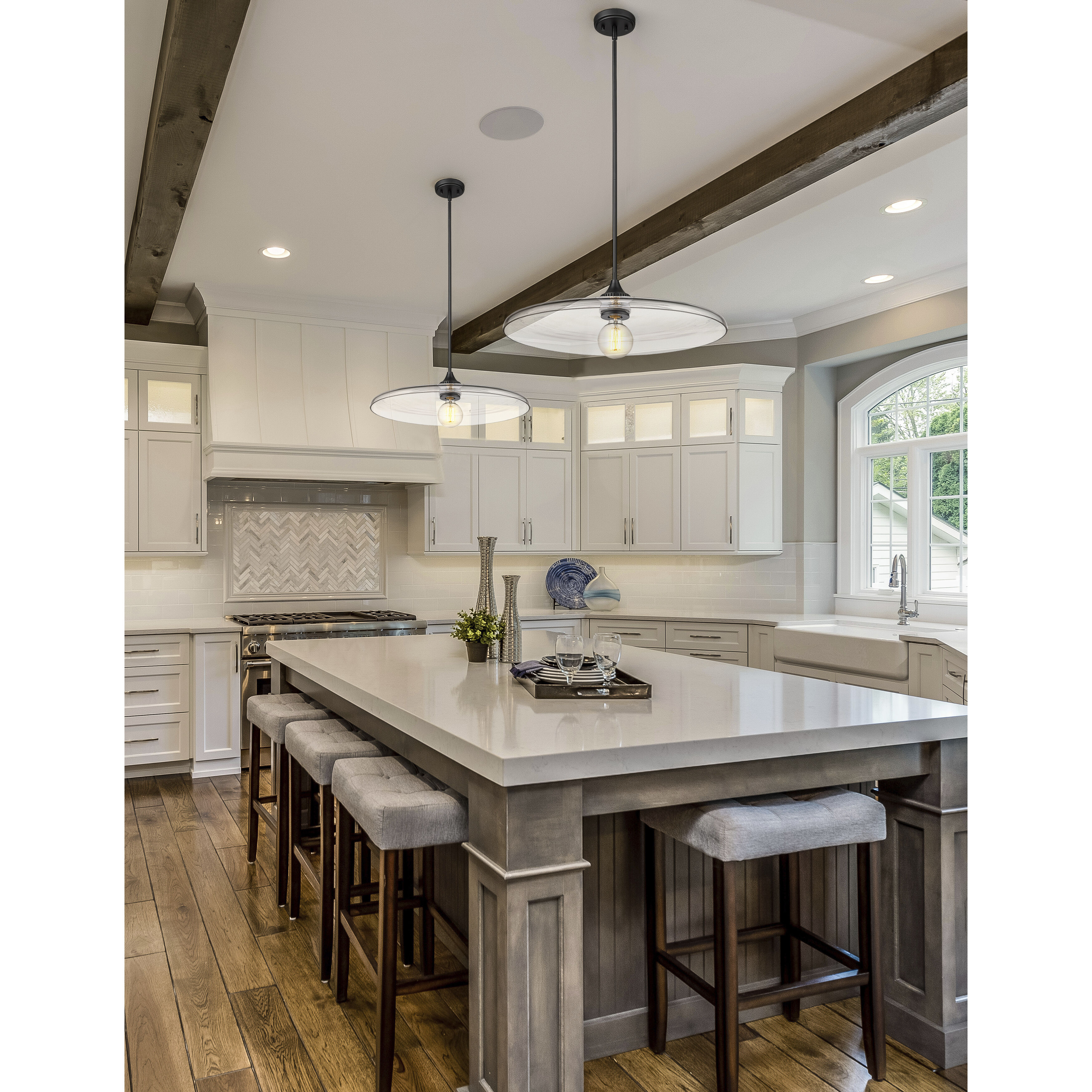 Paloma 1 Light 24 inch Matte Black Pendant Ceiling Light