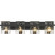 Bennington 4 Light 29.25 inch Matte Black Vanity Wall Light