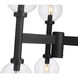 Laurent 6 Light 30 inch Black Outdoor Post Mount Fixture