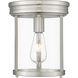 Thayer 1 Light 9.25 inch Brushed Nickel Flush Mount Ceiling Light