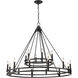 Dennison 18 Light 47.75 inch Matte Black Chandelier Ceiling Light