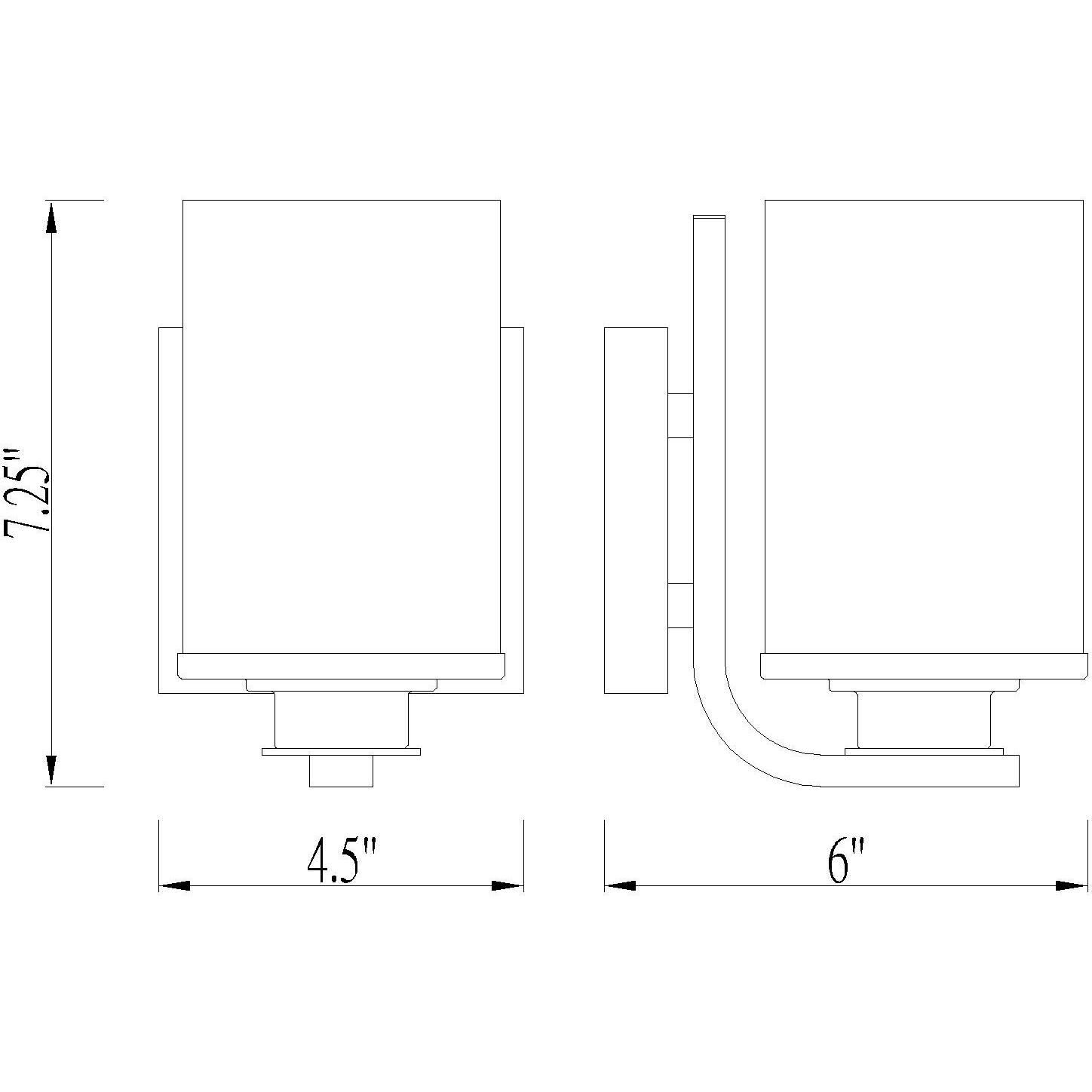 Beckett 1 Light 4.5 inch Chrome Wall Sconce Wall Light