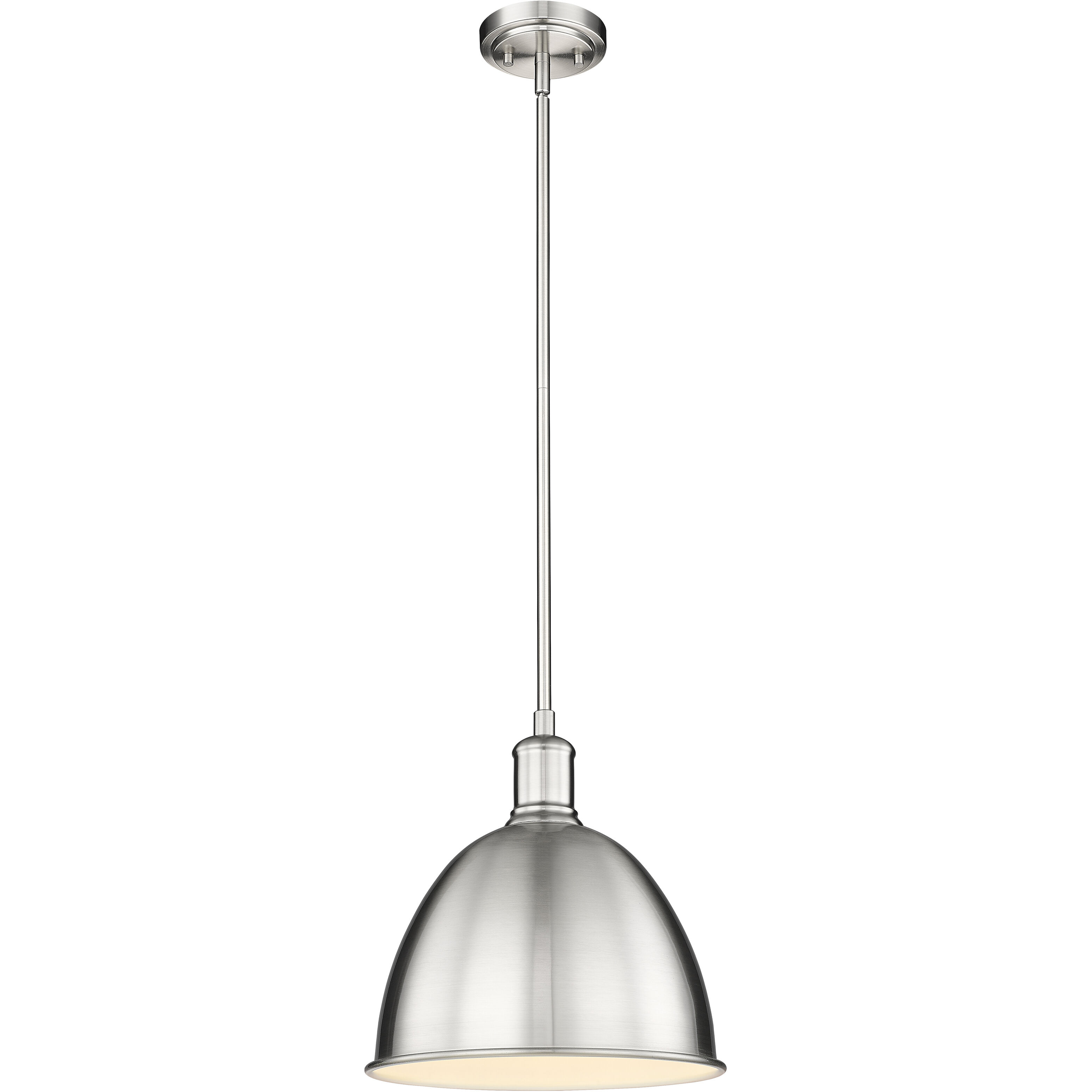 Sawyer 1 Light 12.5 inch Brushed Nickel Pendant Ceiling Light