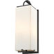 Sana 3 Light 24.75 inch Black Outdoor Wall Light