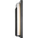 Keaton LED 20.25 inch Black Outdoor Wall Light