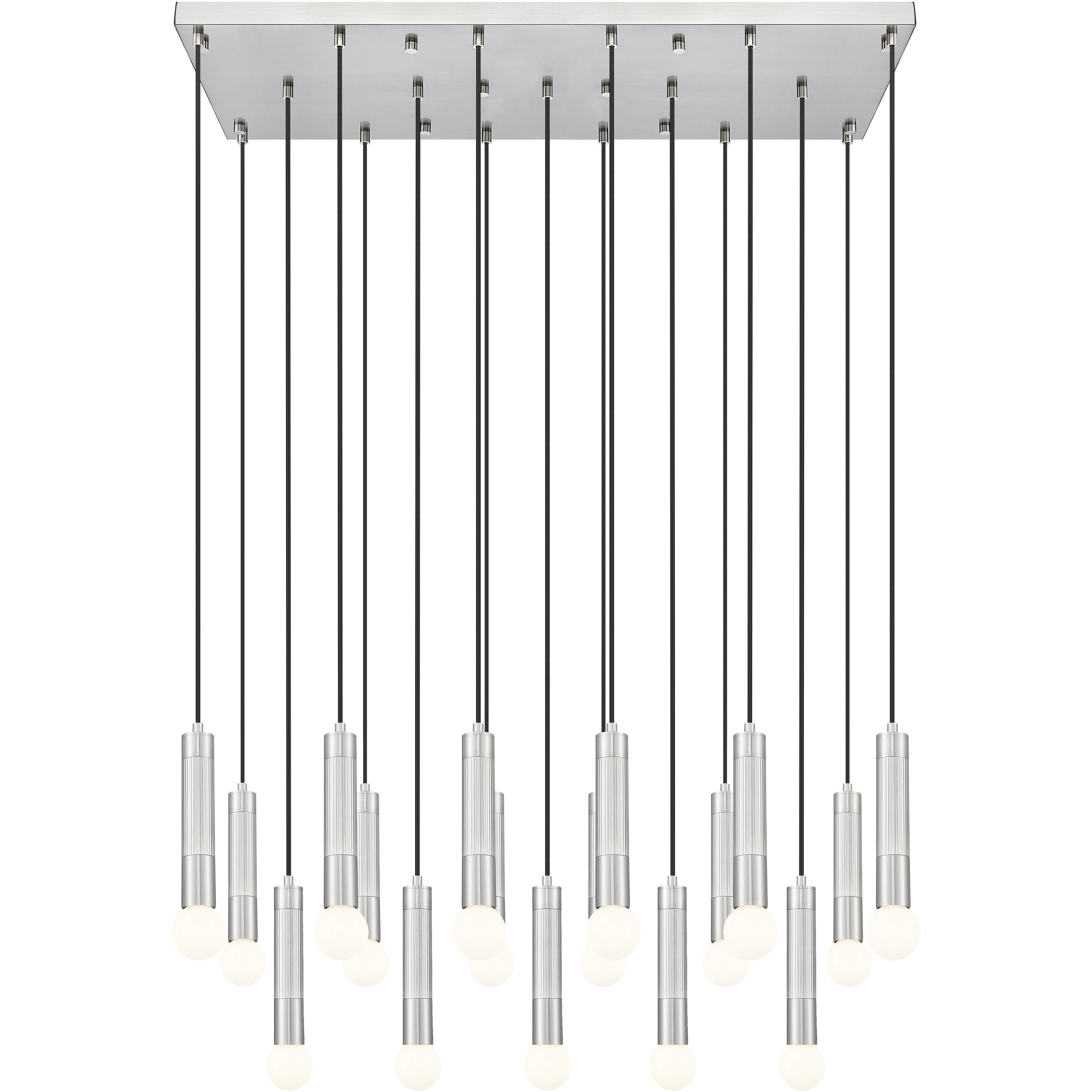 Stari Linear Chandelier Ceiling Light in Brushed Nickel