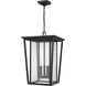 Seoul 3 Light 14 inch Oil Rubbed Bronze Outdoor Chain Mount Ceiling Fixture