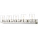 Callista 5 Light 47 inch Polished Nickel Vanity Wall Light