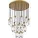 Arden 27 Light 36 inch Rubbed Brass Chandelier Ceiling Light