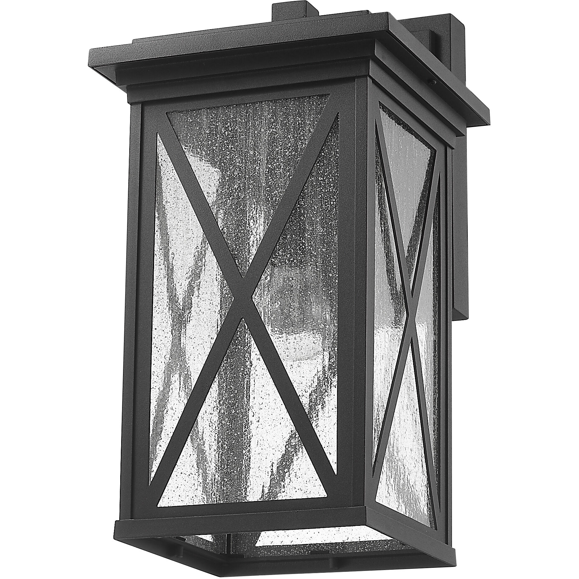 Brookside 1 Light 18.25 inch Black Outdoor Wall Light