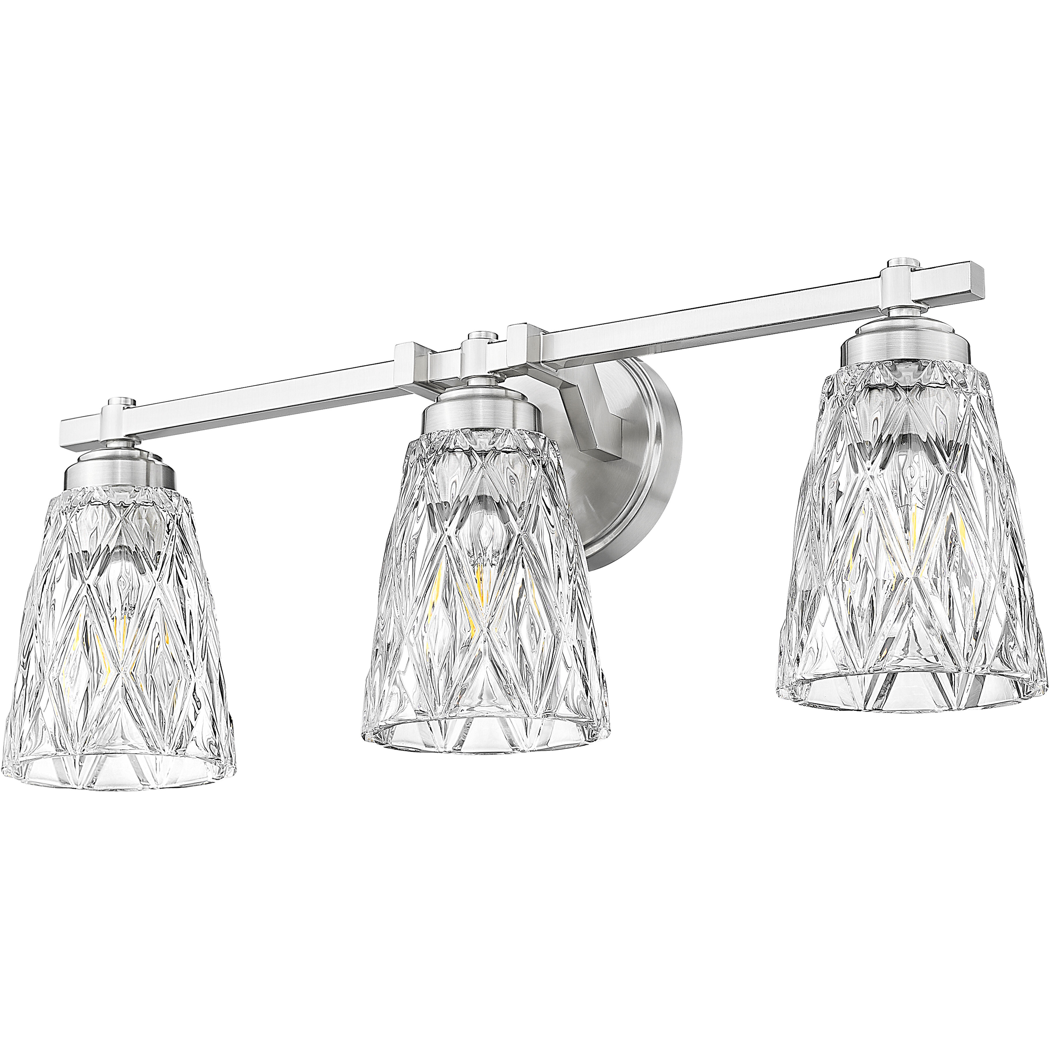 Andree Vanity Wall Light in Brushed Nickel