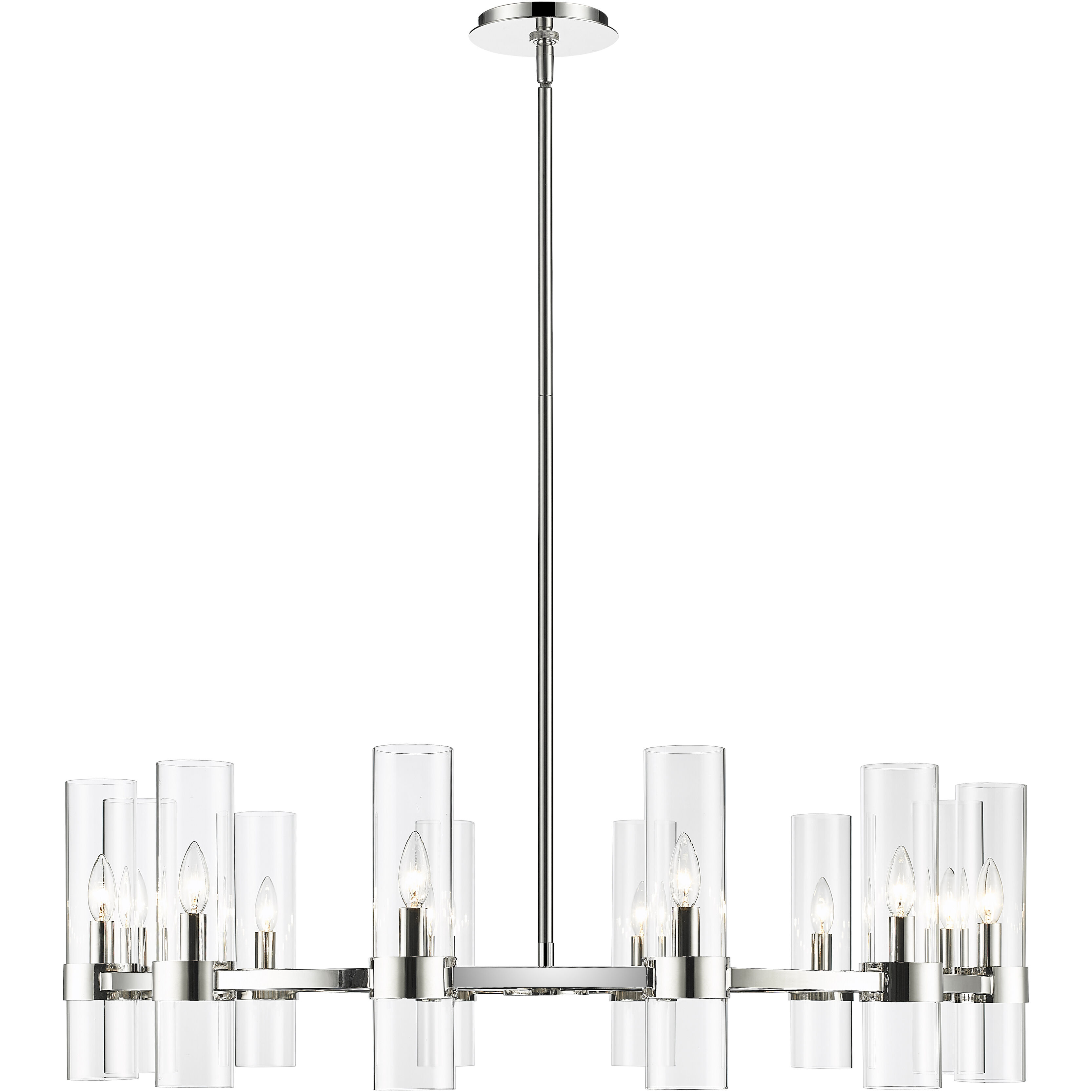 Z-Lite 4008-12PN Datus 12 Light 43.5 inch Polished Nickel