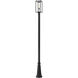 Dunbroch 1 Light 115.75 inch Black Outdoor Post Mounted Fixture