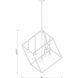 Vertical 7 Light 44 inch Matte Black/Brushed Nickel Chandelier Ceiling Light