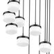 Renaud LED 28 inch Matte Black Chandelier Ceiling Light