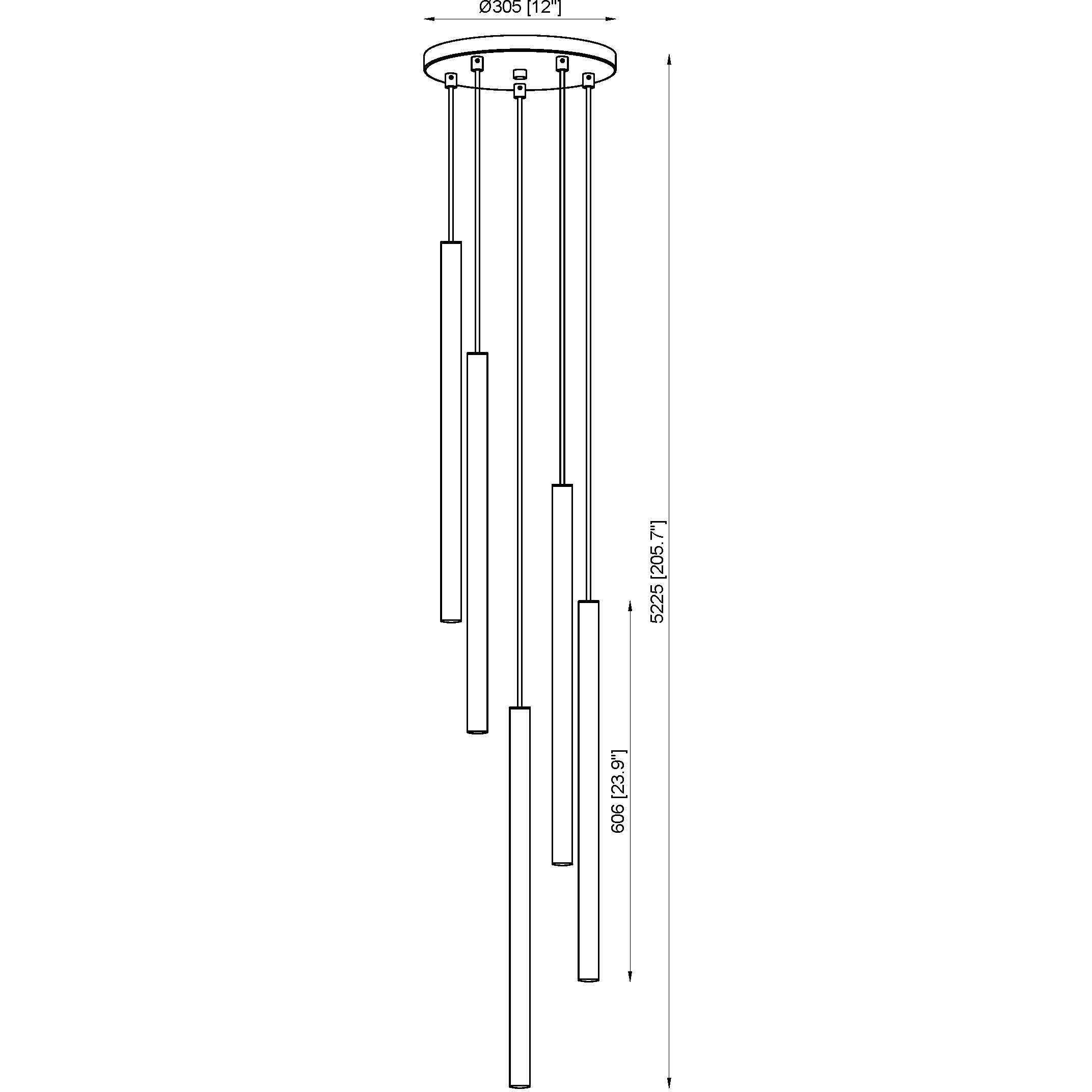 Forest LED 12 inch Brushed Nickel Chandelier Ceiling Light