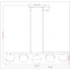 Realm Sphere Linear Chandelier Ceiling Light in Brushed Nickel