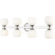 Artemis 8 Light 35 inch Chrome Vanity Wall Light
