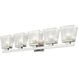 Astor 5 Light 36 inch Brushed Nickel Vanity Wall Light