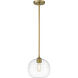 Harmony 1 Light 10 inch Olde Brass Pendant Ceiling Light