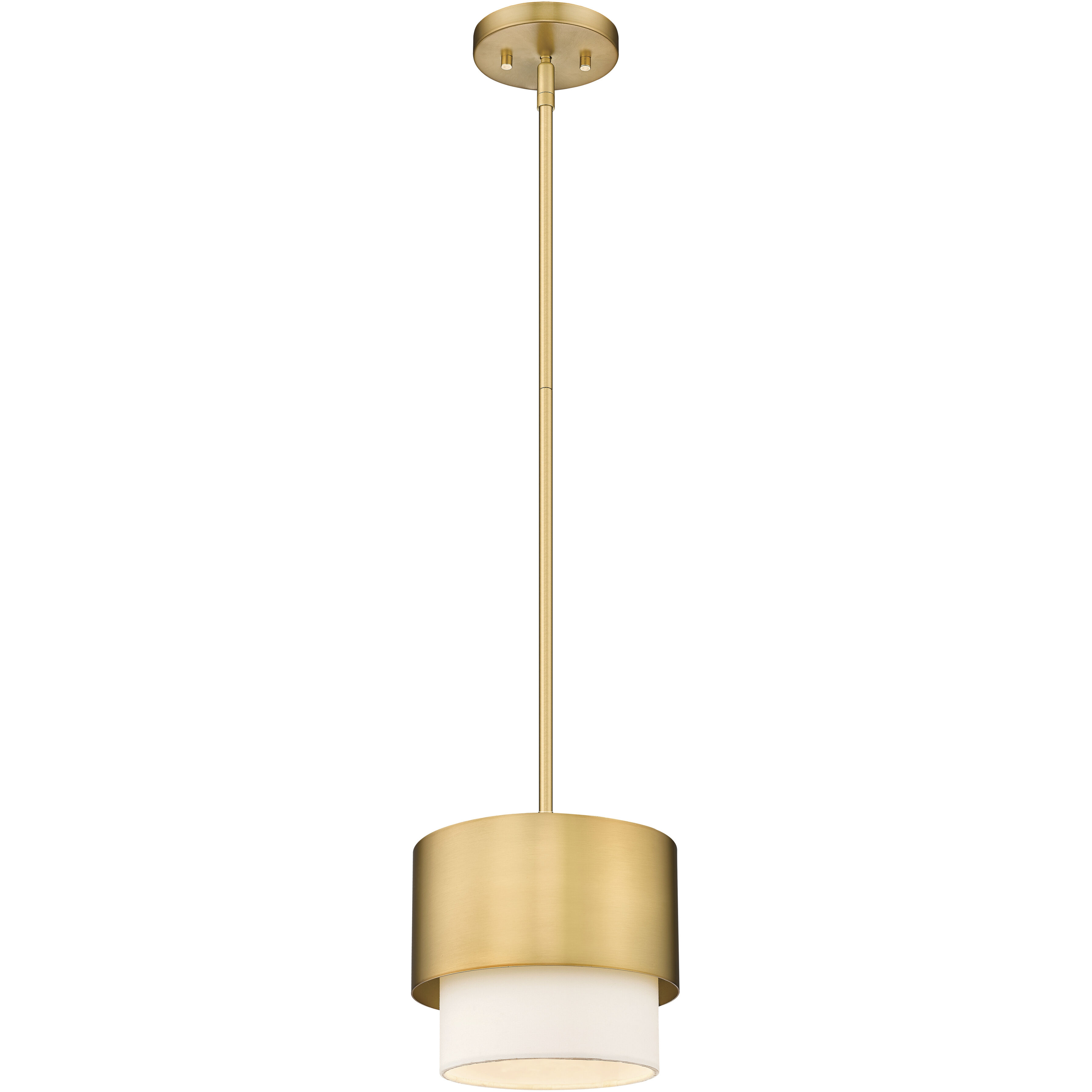 Counterpoint 1 Light 7.25 inch Modern Gold Pendant Ceiling Light