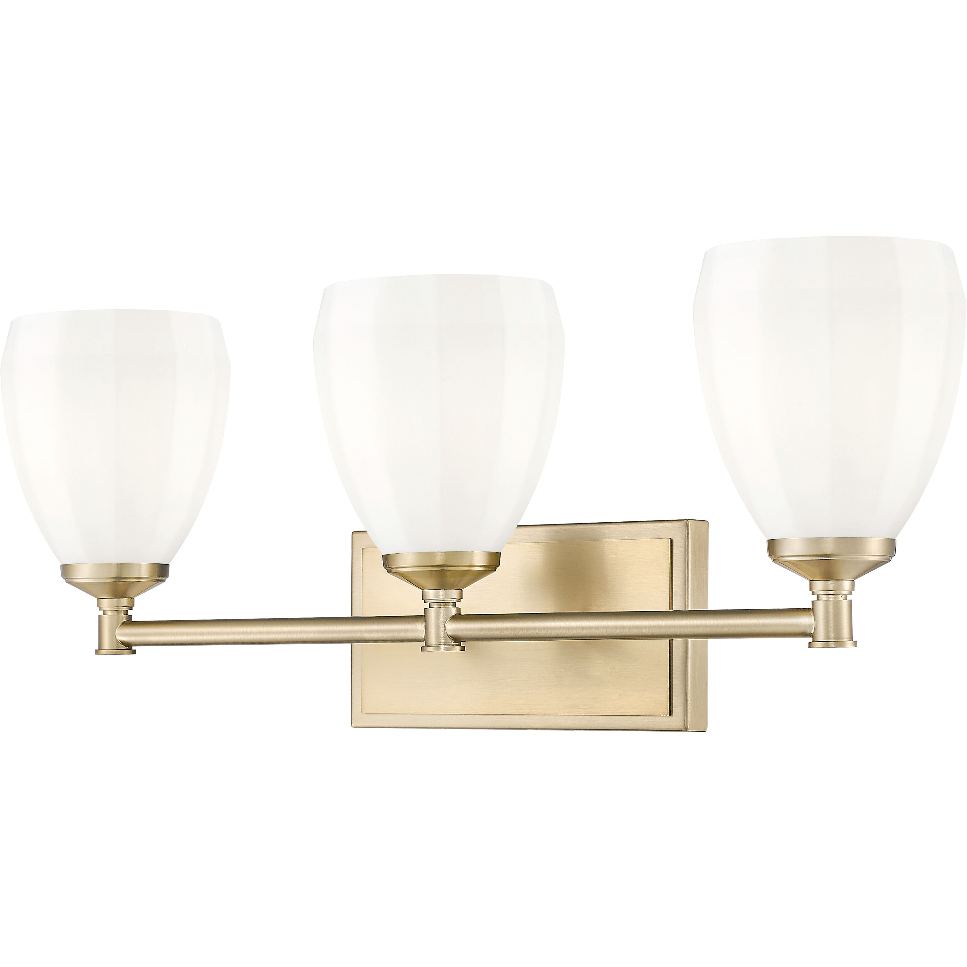 Oren 3 Light 24 inch Modern Gold Bath Vanity Light Wall Light