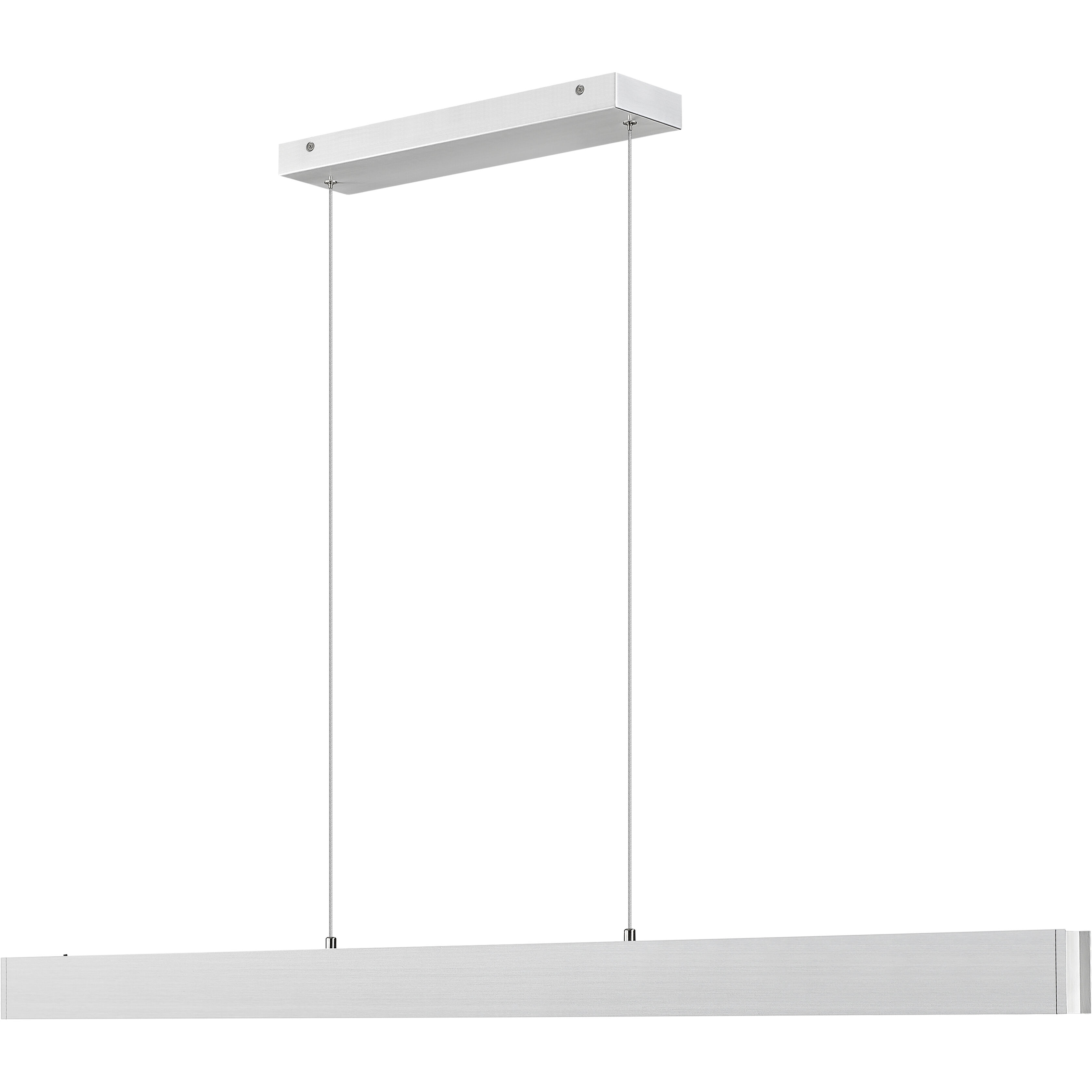 Hudson Linear Chandelier Ceiling Light in Brushed Nickel