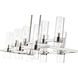 Datus 10 Light 42.5 inch Polished Nickel Linear Chandelier Ceiling Light