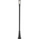 Helix 1 Light 109.25 inch Black Outdoor Post Mounted Fixture