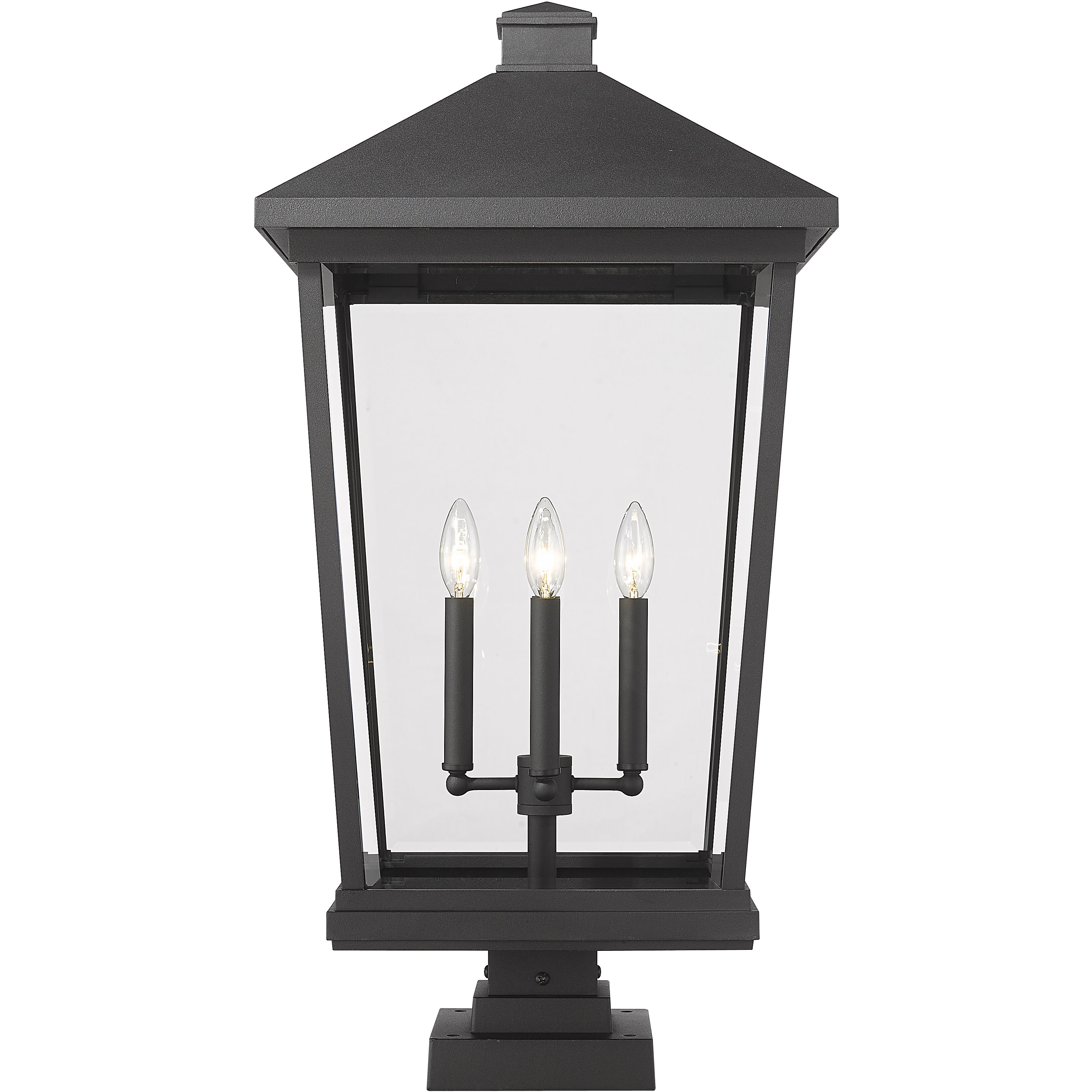 Z-Lite 568PHXXLS-SQPM-BK Beacon 4 Light 32 inch Black