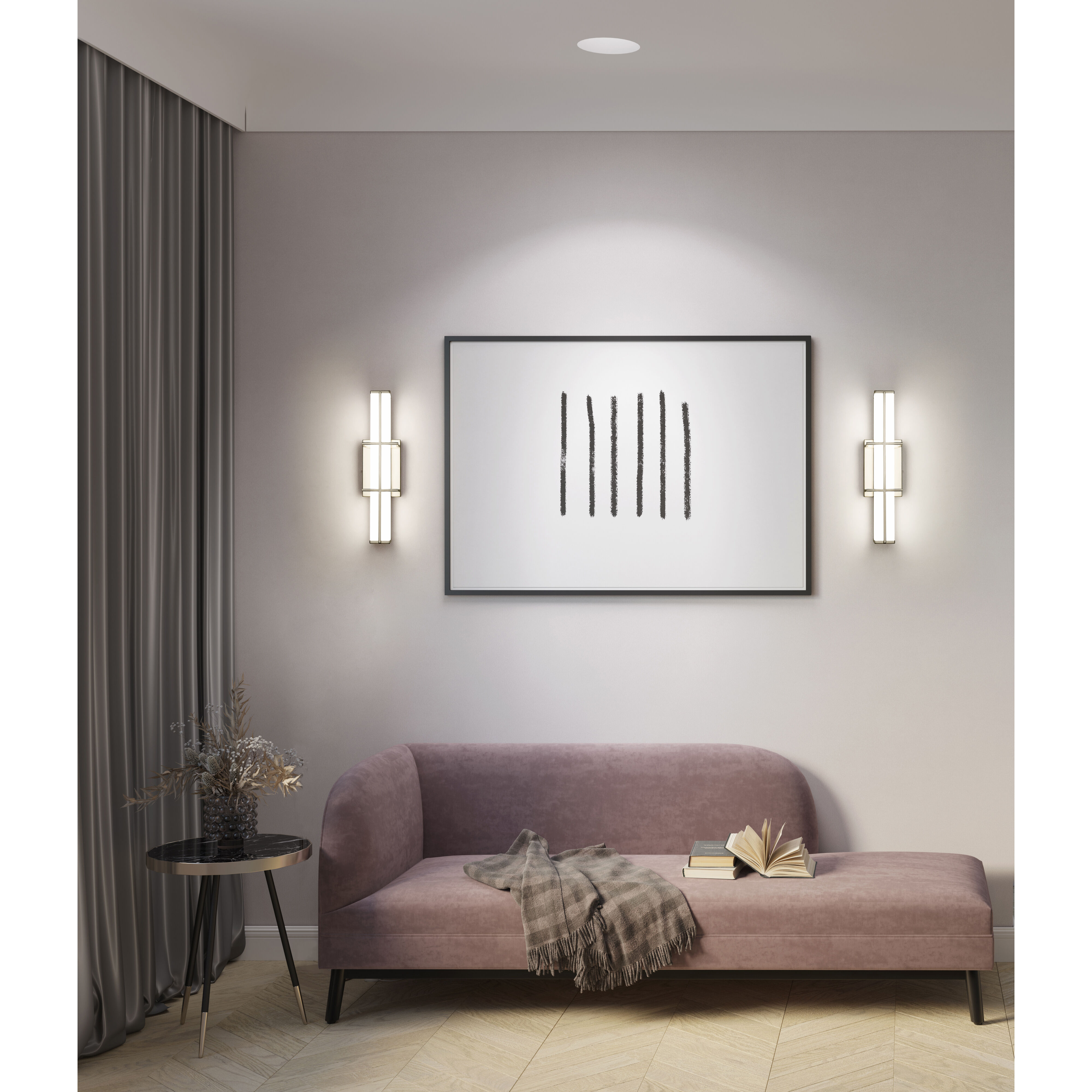 Harrison LED 18 inch Brushed Nickel Vanity Wall Light