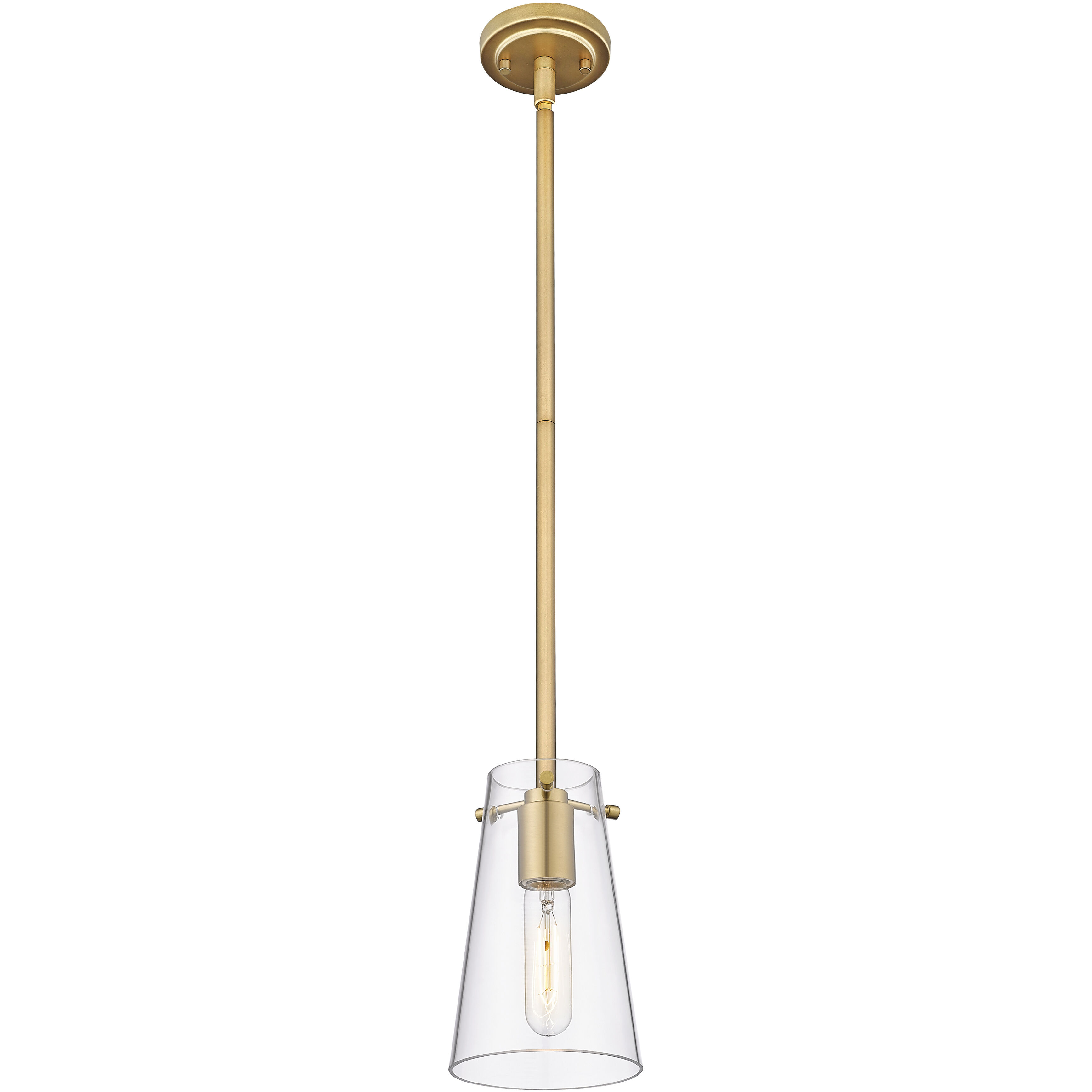 Kira 1 Light 5 inch Modern Gold Pendant Ceiling Light