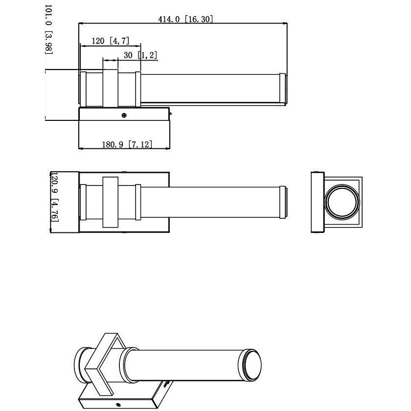 Idris LED 5 inch Brushed Nickel Wall Sconce Wall Light