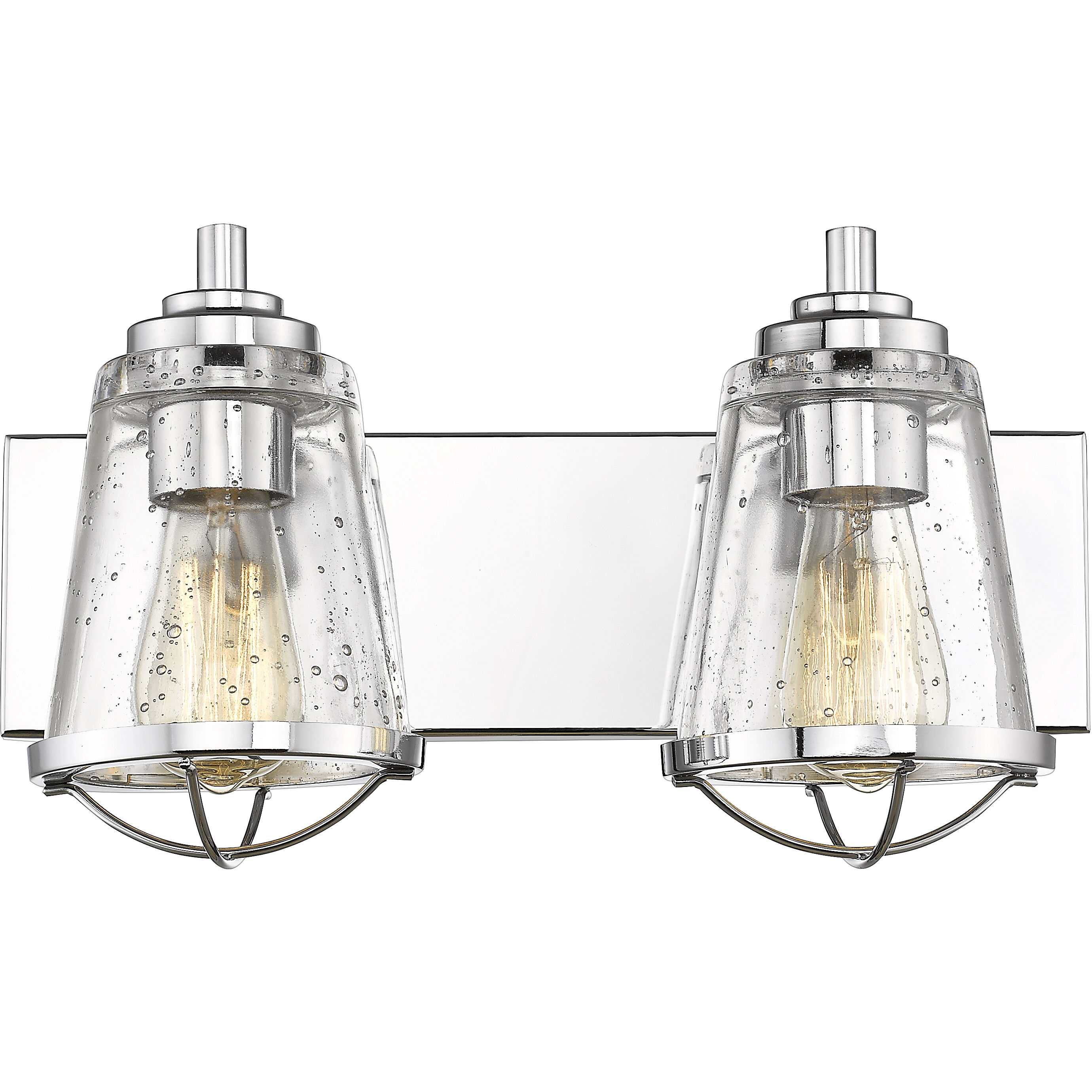 Mariner 2 Light 16 inch Chrome Vanity Wall Light