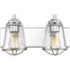 Mariner 2 Light 16 inch Chrome Vanity Wall Light