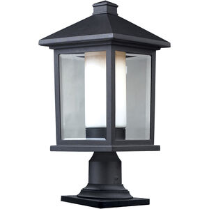 Mesa 1 Light 20.5 inch Black Outdoor Pier Mounted Fixture